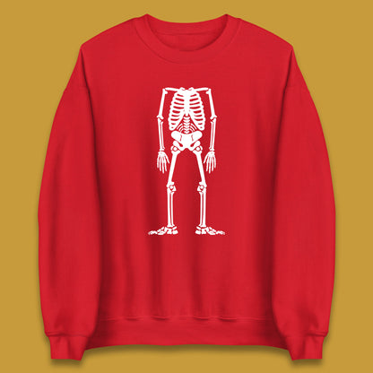 Skeleton Without Head Halloween Headless Skeleton Horror Scary Skull Unisex Sweatshirt
