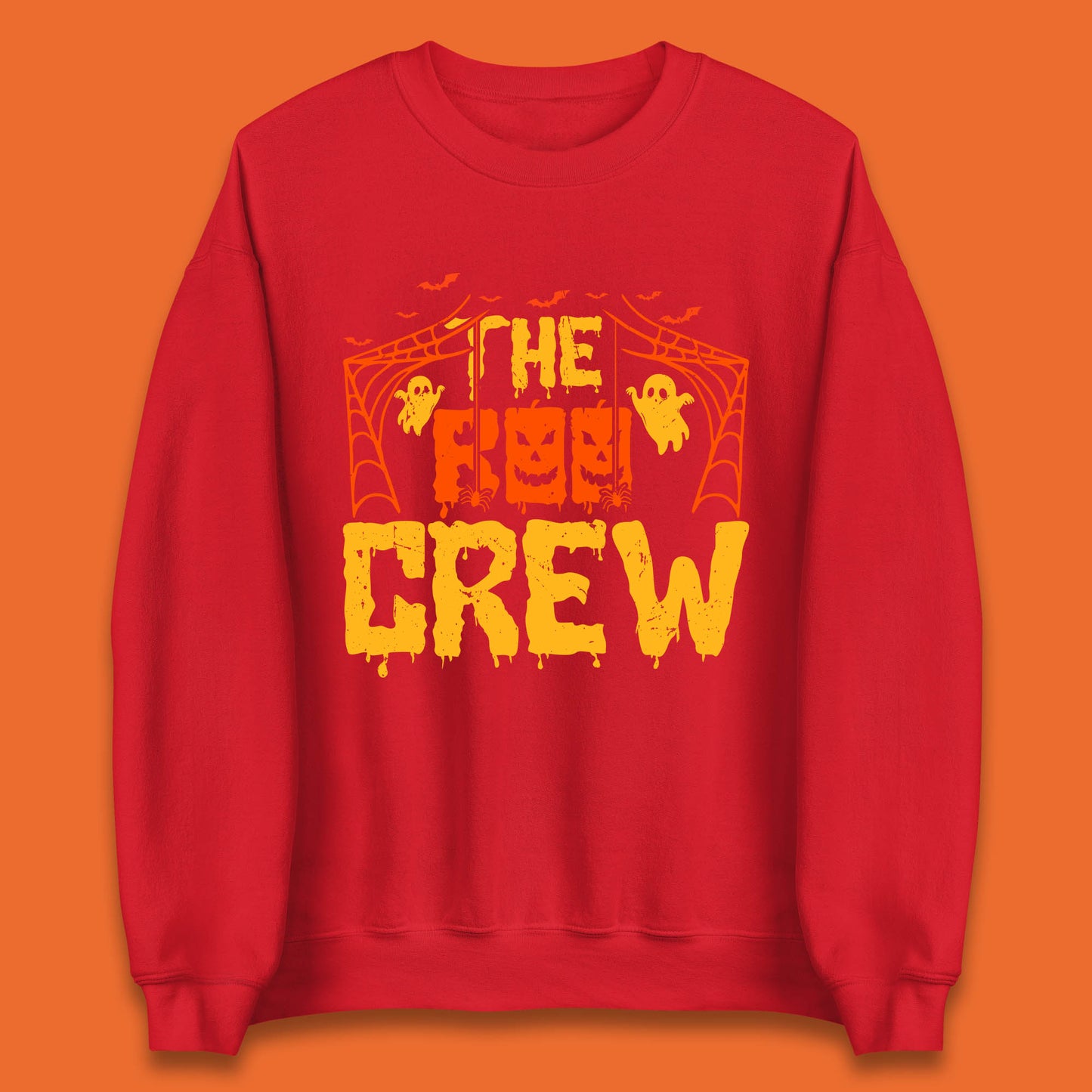 The Boo Crew Halloween Horror Spooky Boo Squad Matching Halloween Costume Unisex Sweatshirt