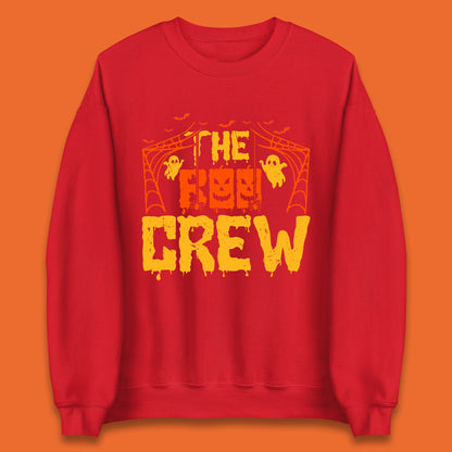 The Boo Crew Halloween Horror Spooky Boo Squad Matching Halloween Costume Unisex Sweatshirt