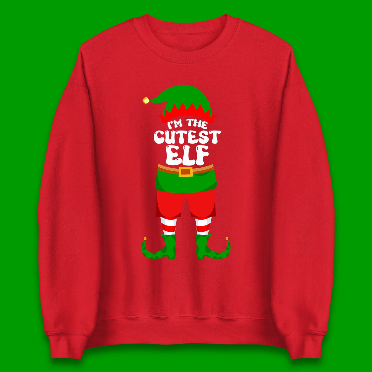 im the cutest elf christmas sweatshirt