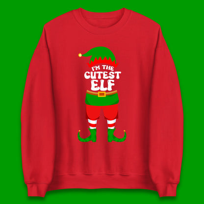 im the cutest elf christmas sweatshirt