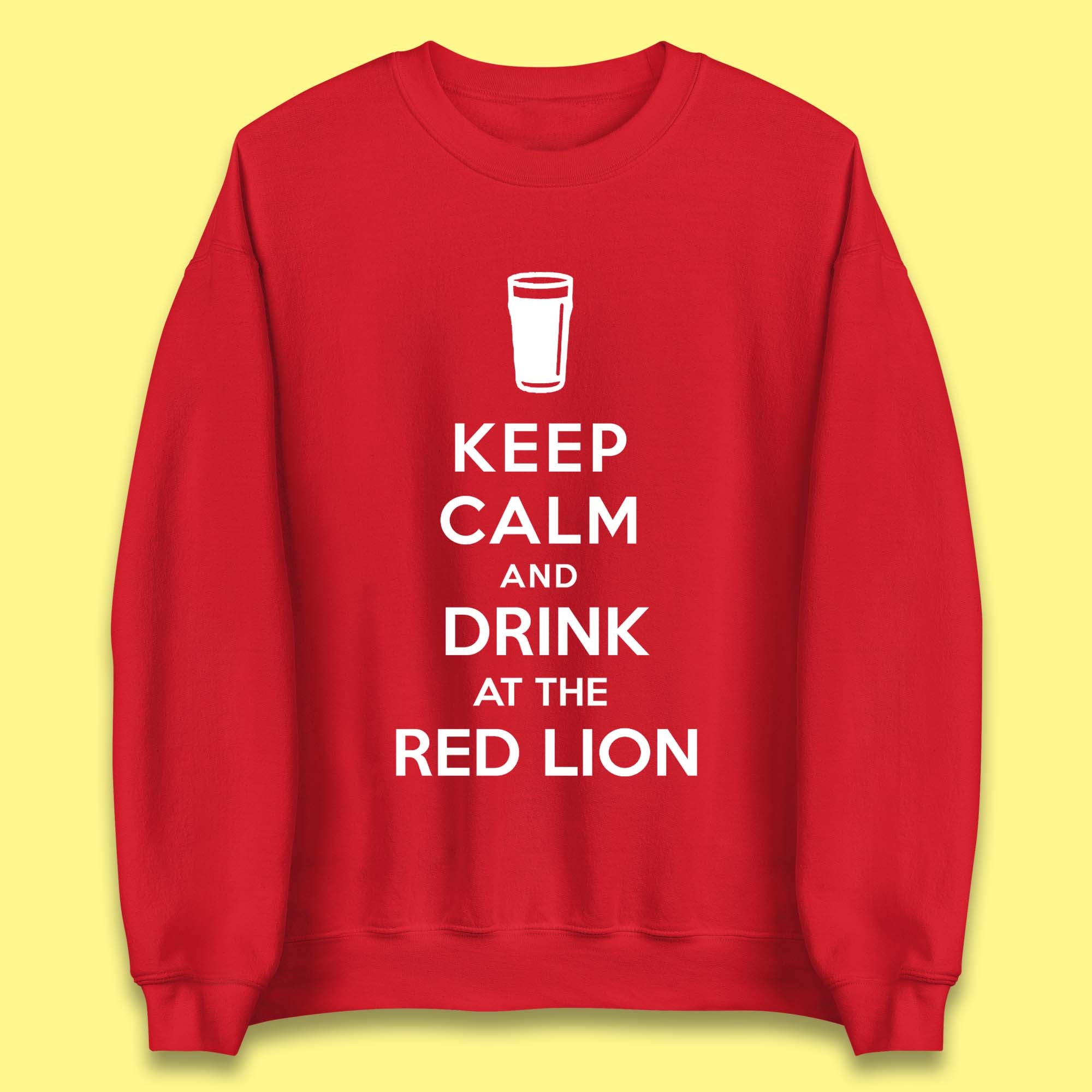 Personalised Keep Calm and Drink at Any Pub Name Unisex Sweatshirt