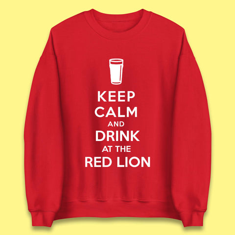 Personalised Keep Calm and Drink at Any Pub Name Unisex Sweatshirt