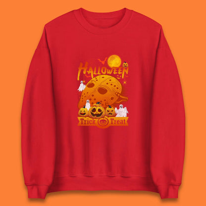 Happy Halloween Jason Voorhees Face Mask Halloween Friday The 13th Horror Movie Halloween Pumpkins Unisex Sweatshirt