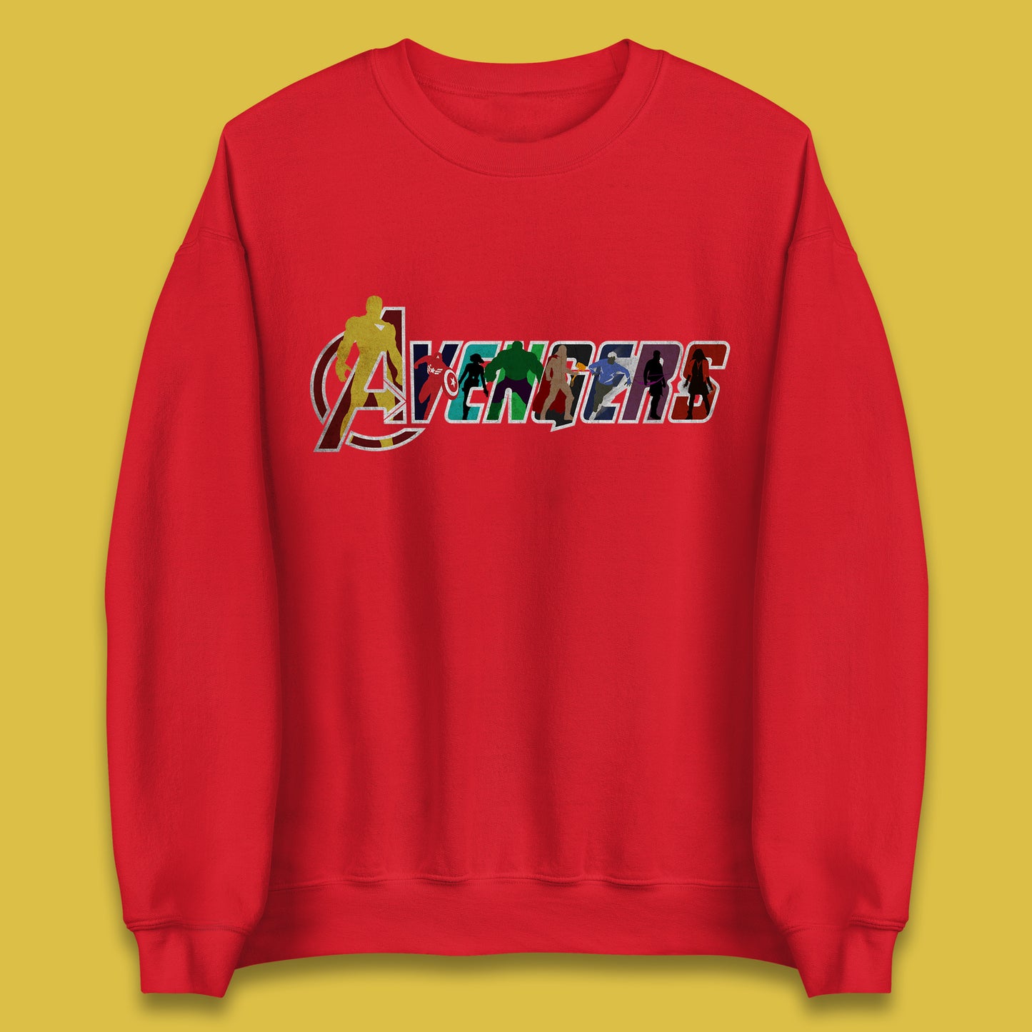 Marvel Avengers Super Heroes Movie Characters Spider Man, Hulk, Iron Man, Thor, Captain America Avengers Group Unisex Sweatshirt