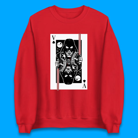 Star Wars Fictional Character Darth Vader Playing Card Vader King Card Sci-fi Action Adventure Movie 46th Anniversary Unisex Sweatshirt