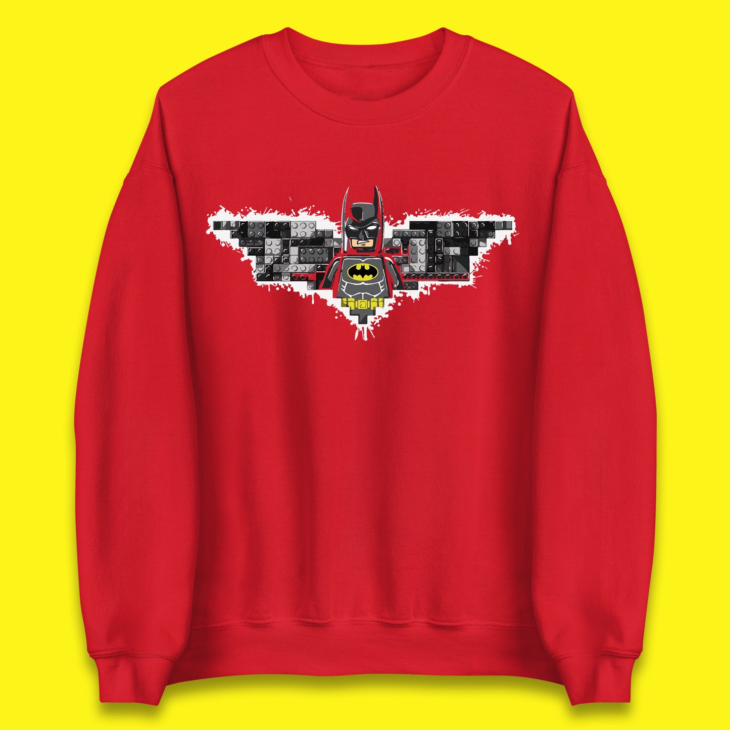 The Lego Batman Movie Superhero Building Bricks Block DC Comics Batman Master Builder Comic Book Character Unisex Sweatshirt