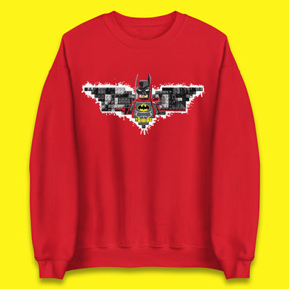 The Lego Batman Movie Superhero Building Bricks Block DC Comics Batman Master Builder Comic Book Character Unisex Sweatshirt