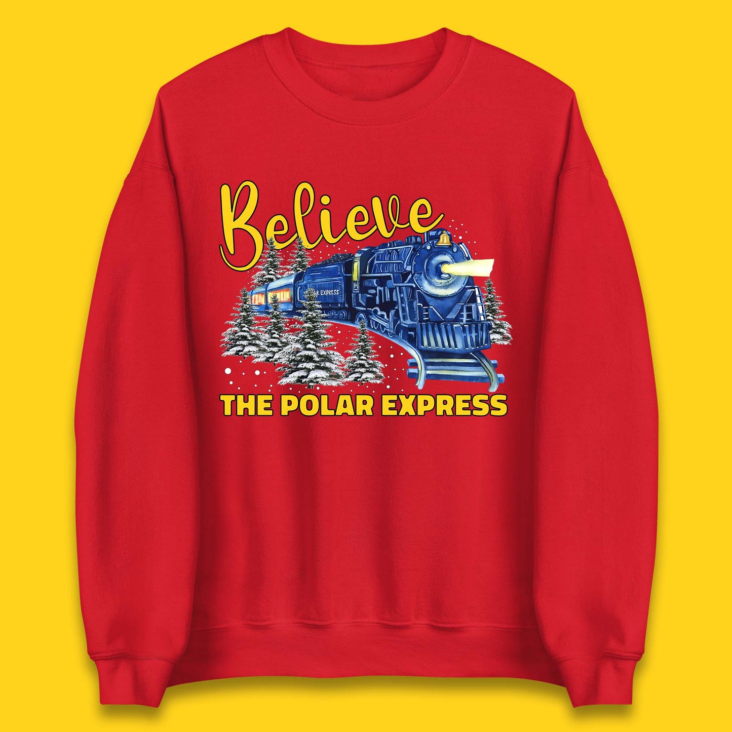 Believe The Polar Express Christmas Train Unisex Sweatshirt