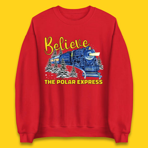 Believe The Polar Express Christmas Train Unisex Sweatshirt