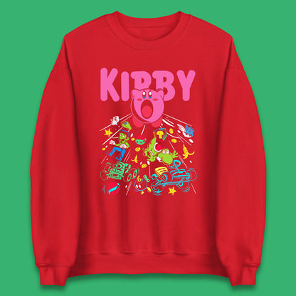 Kirby Consume Karting Mario Kart Ghost Band Heavy Metal Kirby Retro Gaming Unisex Sweatshirt