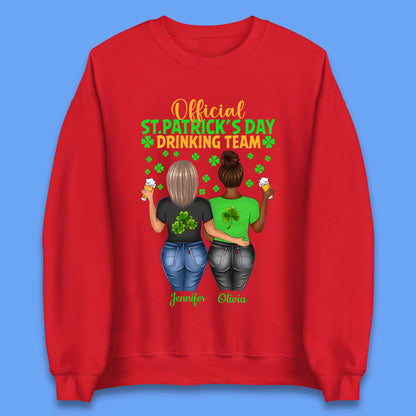 Personalised St. Patrick's Day Drinking Team Unisex Sweatshirt