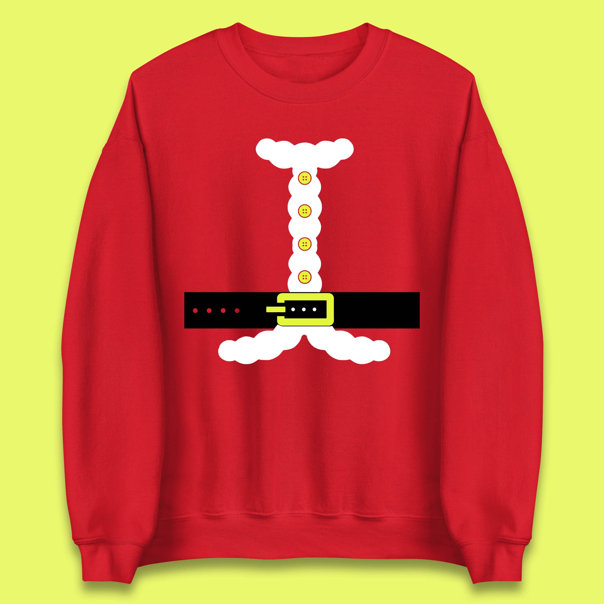 christmas santa claus costume sweatshirt