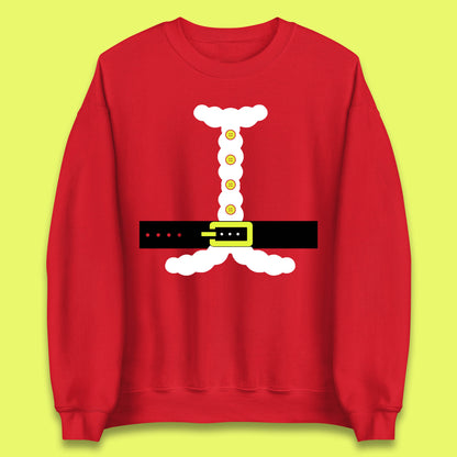 christmas santa claus costume sweatshirt