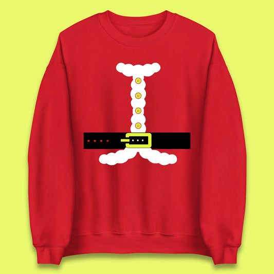 christmas santa claus costume sweatshirt