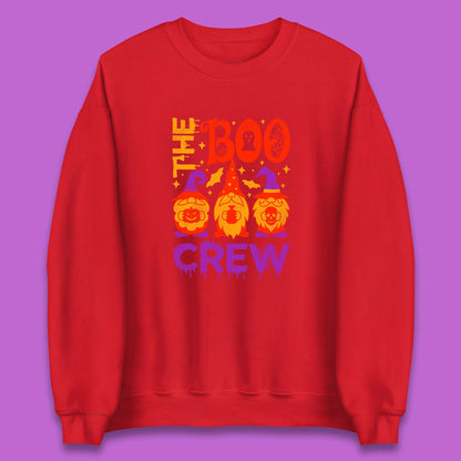 The Boo Crew Halloween Gnomes Squad Horror Scary Spooky Matching Costume Unisex Sweatshirt
