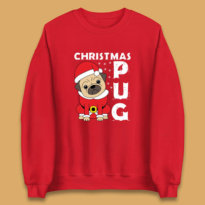 christmas pug dog sweatshirt