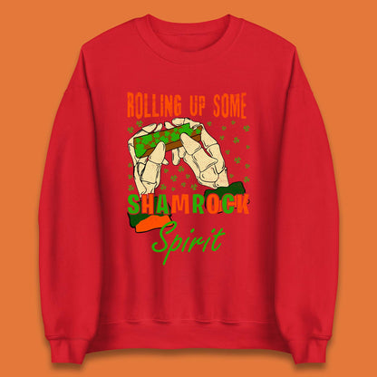 Rolling Up Some Shamrock Spirit Unisex Sweatshirt