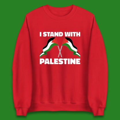 I Stand with Palestine Flags Sweatshirt