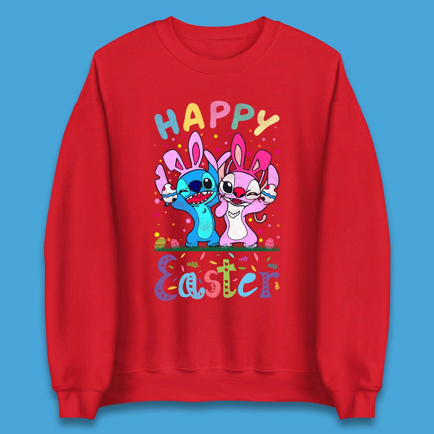 Happy Easter Stitch Unisex Sweatshirt