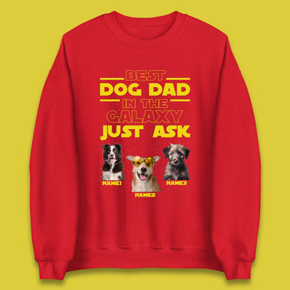 Personalised Best Dog Dad Unisex Sweatshirt