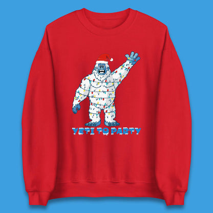 Yeti To Party Christmas Unisex Sweatshirt