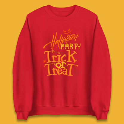 Happy Halloween Trick Or Treat Horror Scary Spooky Vibes Unisex Sweatshirt