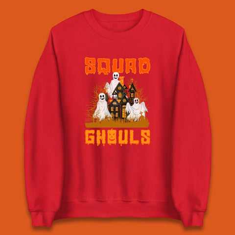 Squad Ghouls Halloween Boo Ghost Horror Scary Haunted House Unisex Sweatshirt