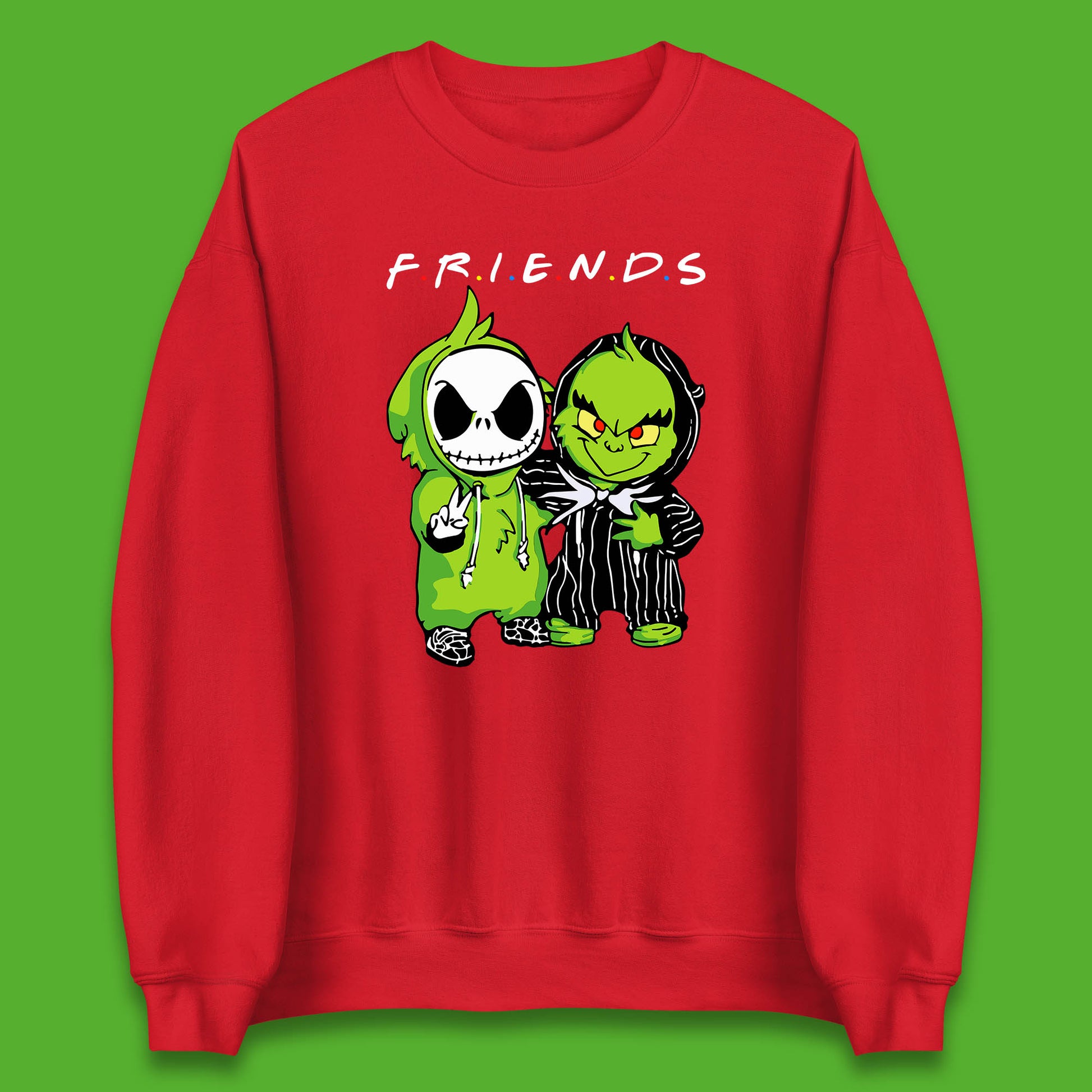 grinch and jack skellington sweatshirt