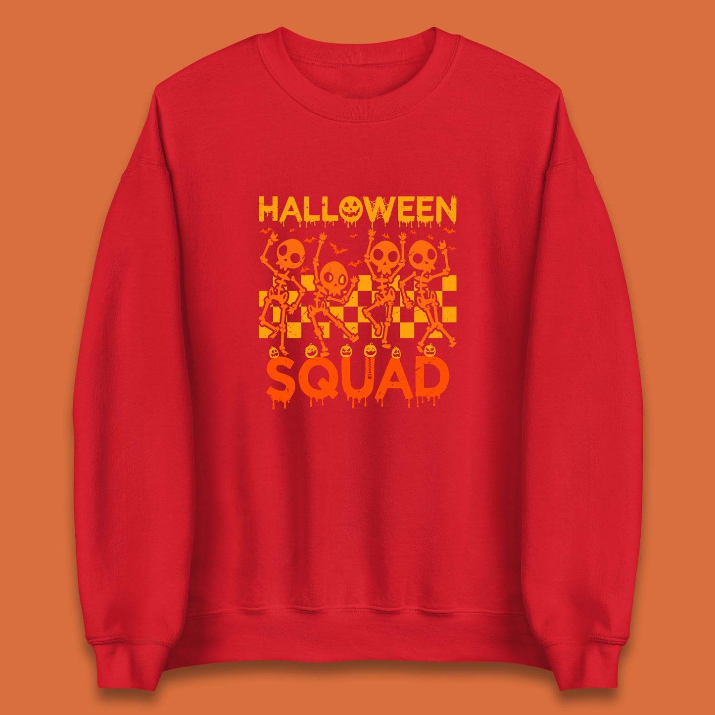 Halloween Squad Dancing Skeletons Squad Goals Dancing Halloween Skull Unisex Sweatshirt