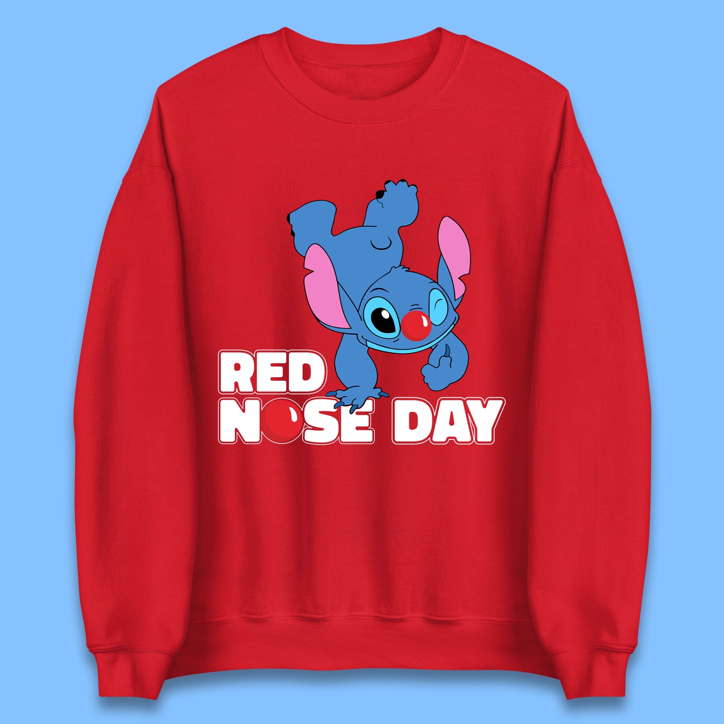 Stitch Red Nose Day Unisex Sweatshirt