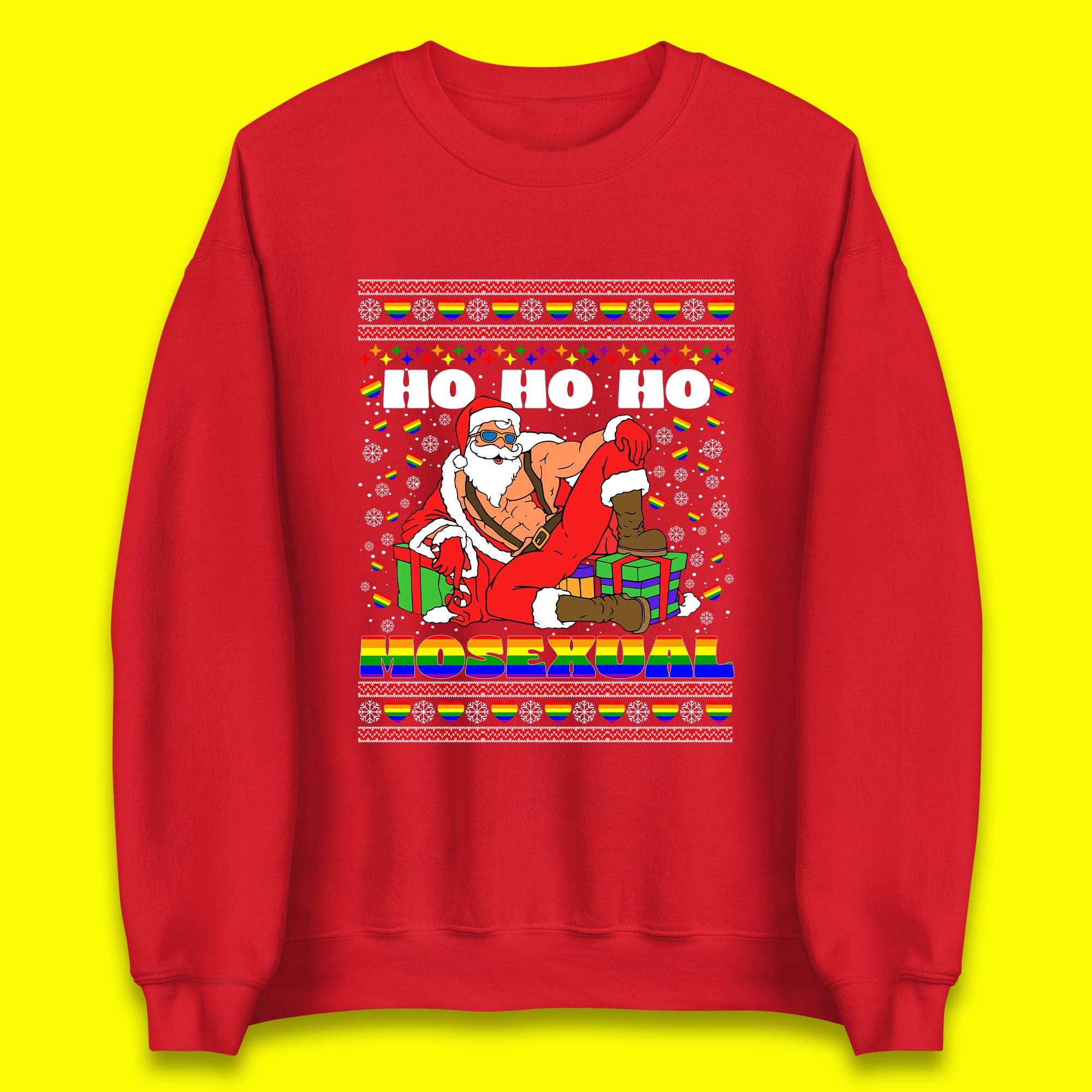Ho Ho Ho Homosexual Christmas Unisex Sweatshirt