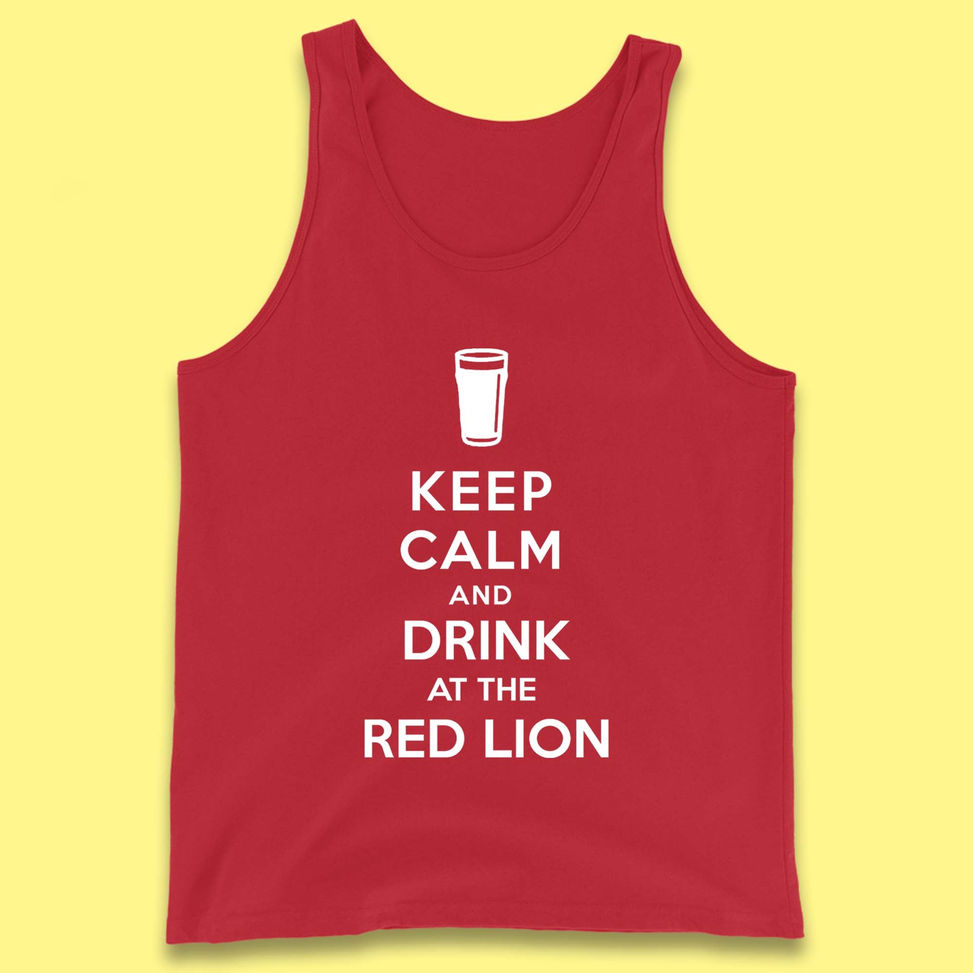 Personalised Keep Calm and Drink at Any Pub Name Tank Top