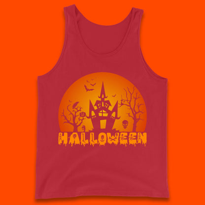 Halloween Horror Scary Hunted House Scary Spooky Night Festive Gift Tank Top