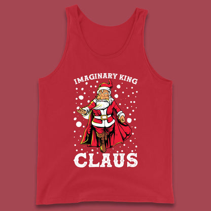 imaginary king santa christmas tank top