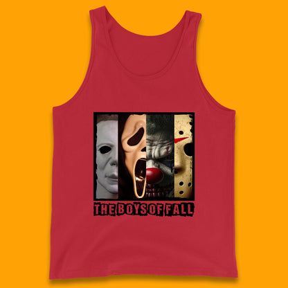 The Boys Of Fall Halloween Horror Movie Characters Friends Halloween Villians Serial Killers Tank Top