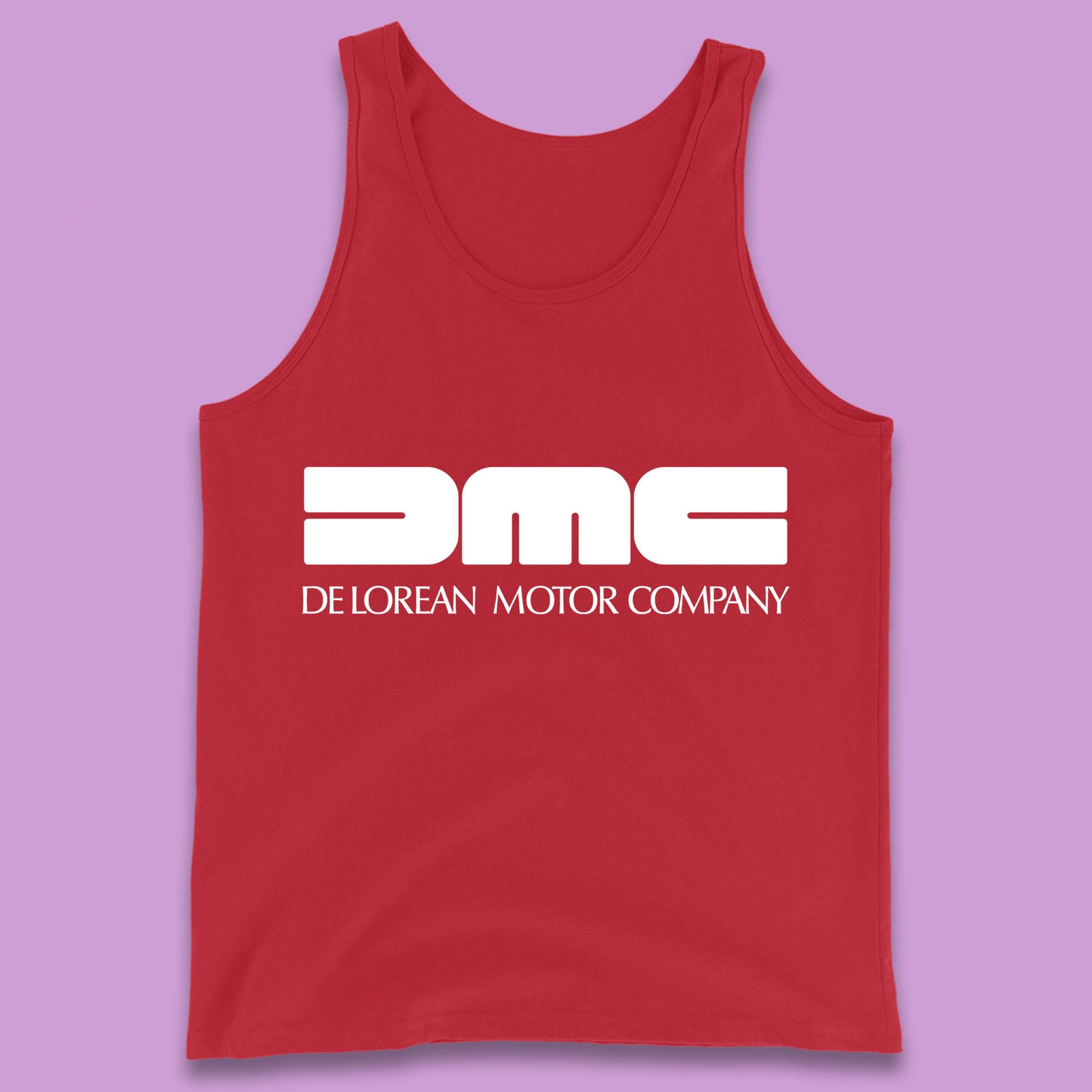 DeLorean Motor Company (DMC) Vintage Logo Back To The Future Tank Top