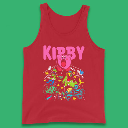 Kirby Consume Karting Mario Kart Ghost Band Heavy Metal Kirby Retro Gaming Tank Top
