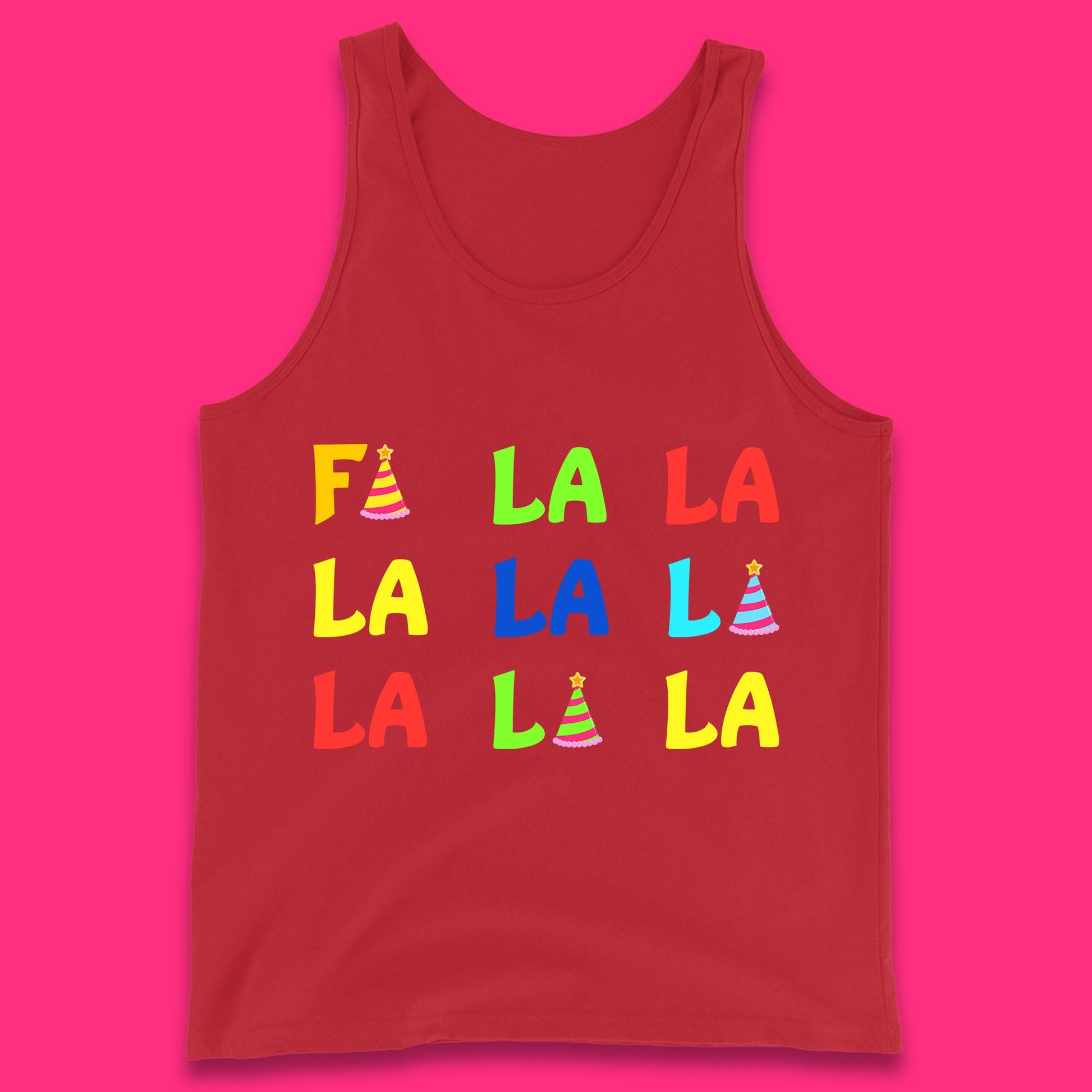 fa la la la christmas song tank top