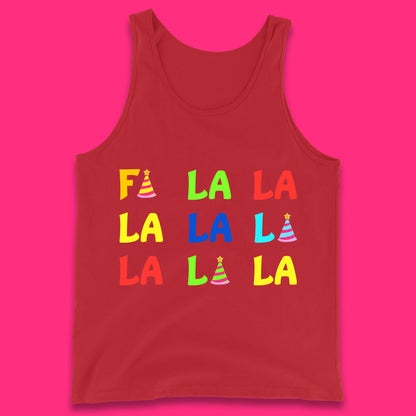 fa la la la christmas song tank top