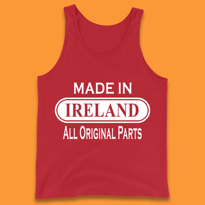Made In Ireland All Original Parts Vintage Retro Birthday Country In Europe Gift Tank Top
