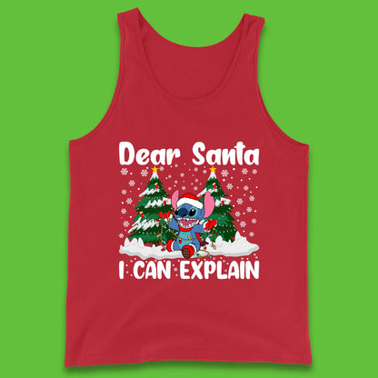 Santa Stitch Christmas Tank Top