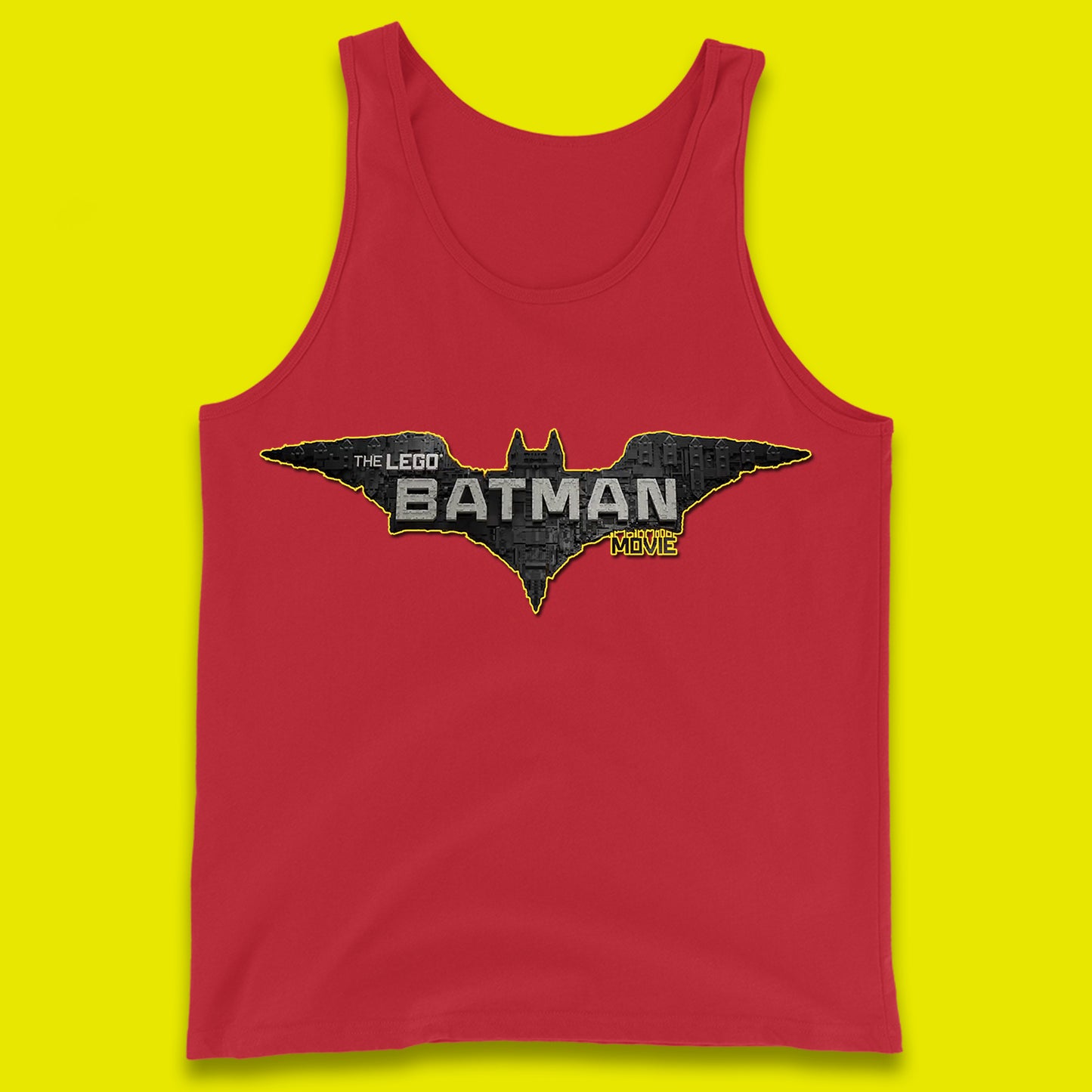 The Lego Batman Movie Computer Animated Superhero Comedy Film DC Comics Lego Batman Tank Top