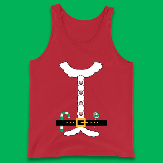 santa claus costume tank top
