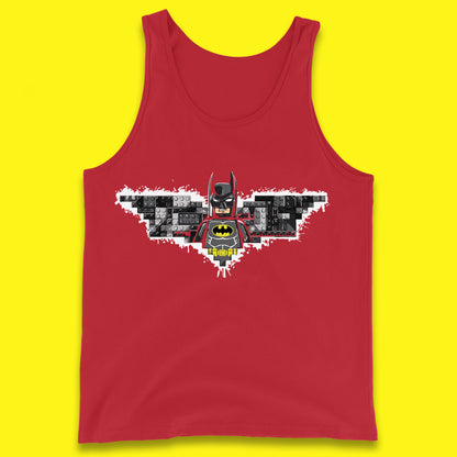 The Lego Batman Movie Superhero Building Bricks Block DC Comics Batman Master Builder Comic Book Character Tank Top