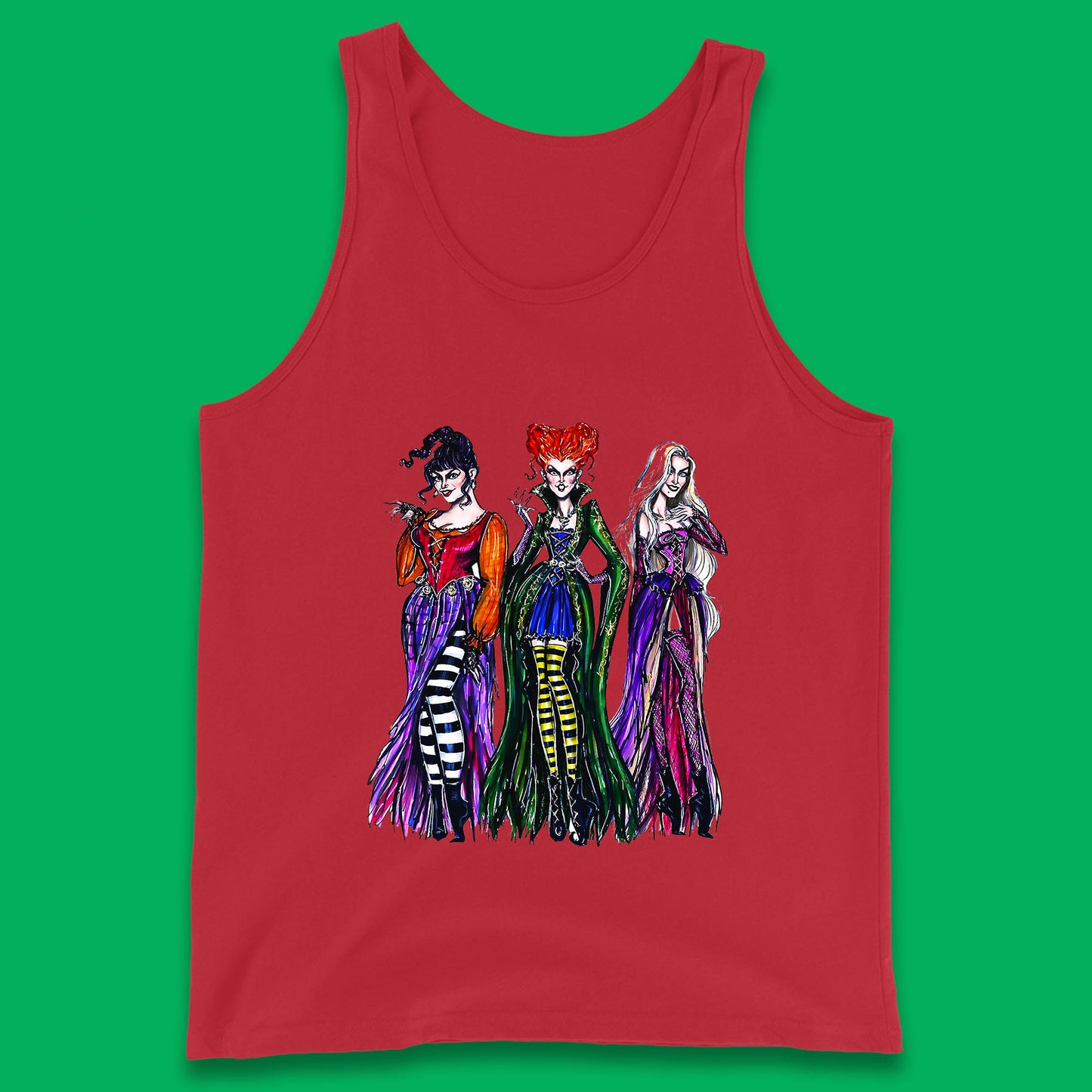 Halloween The Sanderson Sisters From Hocus Pocus Vintage Halloween Witches Tank Top
