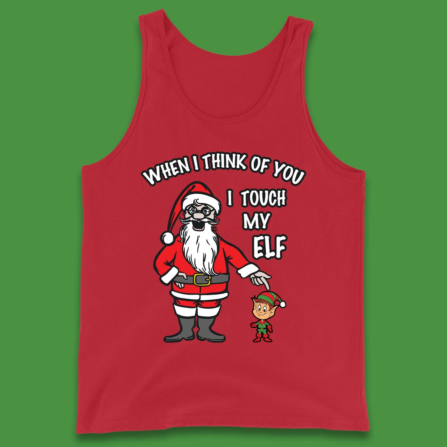 Cheeky Rude Funny Christmas Tank Top