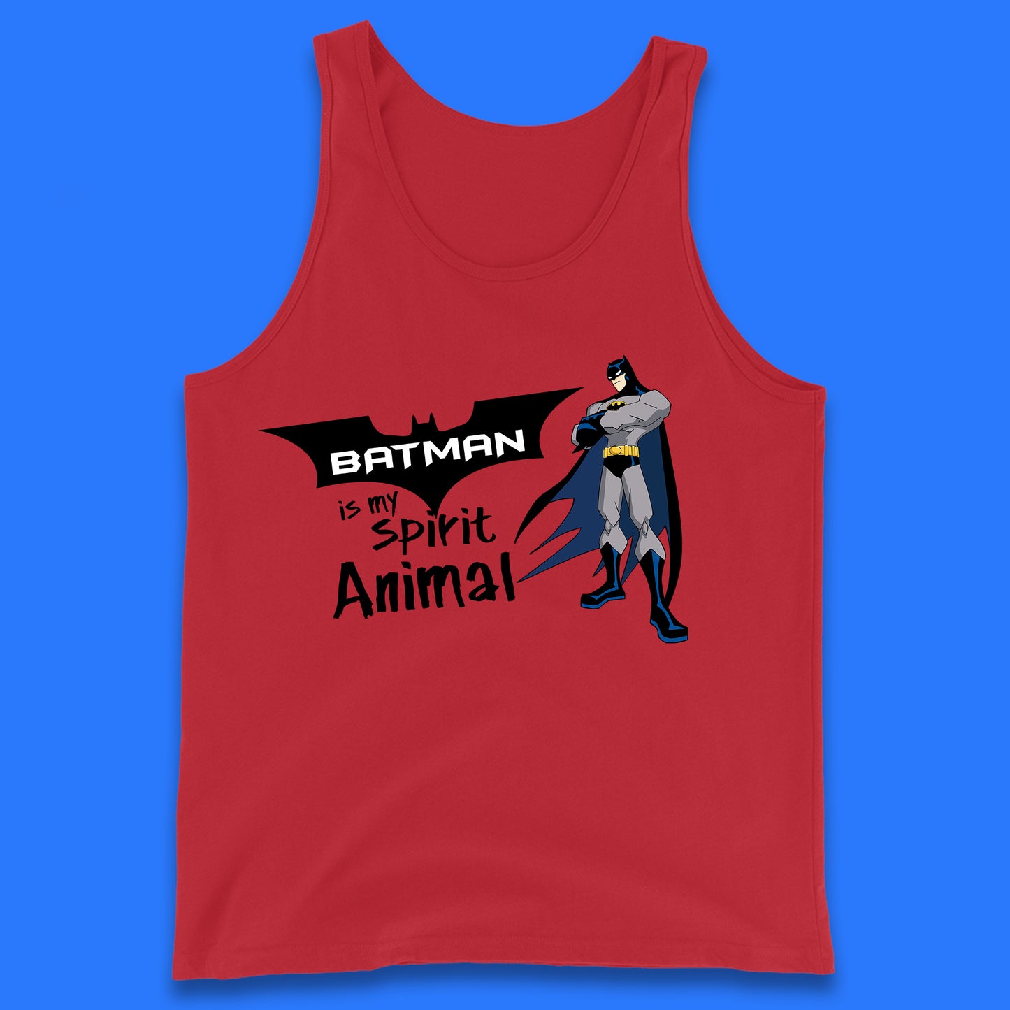 Batman Is My Spirit Animal DC Comics Batman Basic Logo Superhero Dc Movie Character  Tank Top