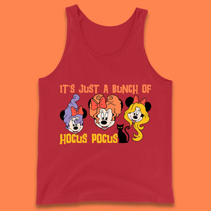 It's Just A Bunch Of Hocus Pocus Halloween Witches Minnie Mouse & Friends Disney Trip Tank Top