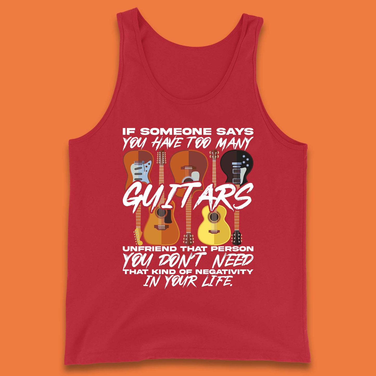 Too Many Guitars Tank Top
